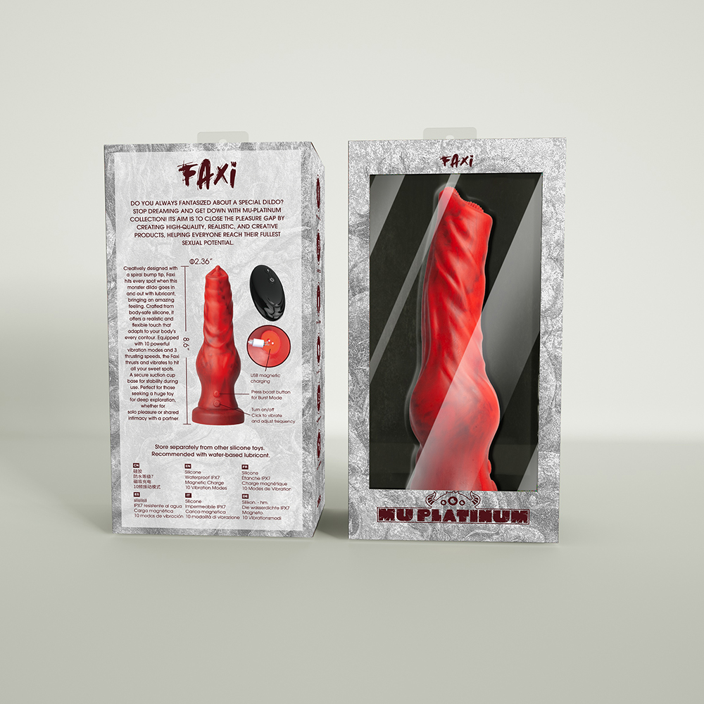 MU Platinum Fantasy Vibrating Dildo - Faxi - Image 3