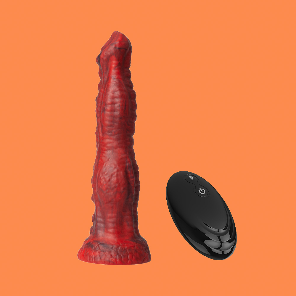 MU Platinum Fantasy Vibrating Dildo - Echidna - Image 2