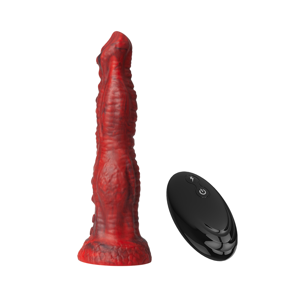 MU Platinum Fantasy Vibrating Dildo - Echidna - Image 4