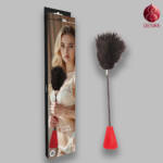 Noir Rion Crop with Feathers