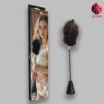 Noir Rion Crop with Big Feathers