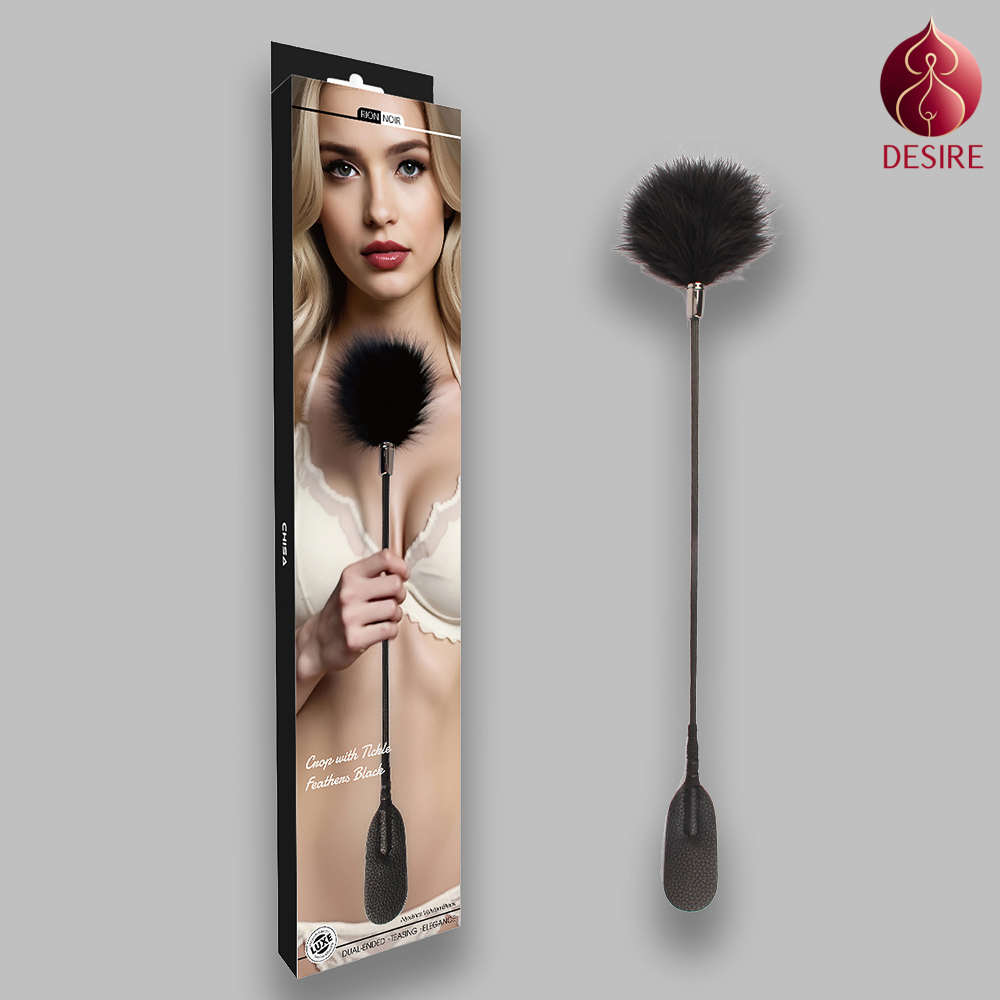 Noir Rion Crop with Tickle Feathers - Image 14