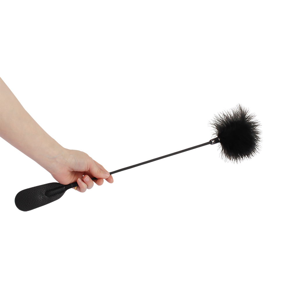 Noir Rion Crop with Tickle Feathers - Image 4