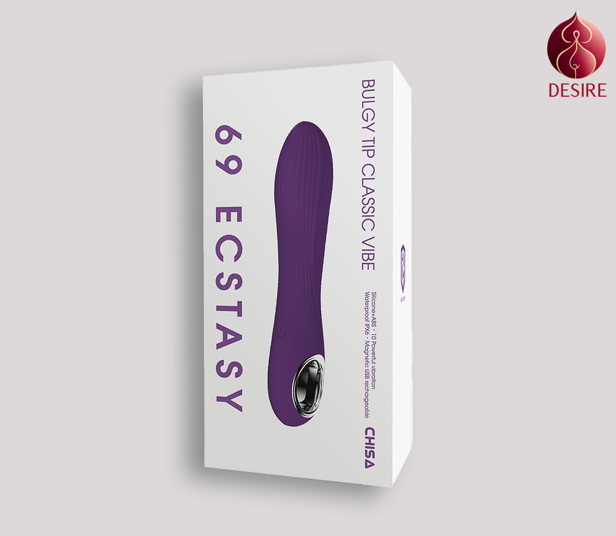 69 Ecstasy Bulgy Tip Classic Vibe Vibrating Dildo