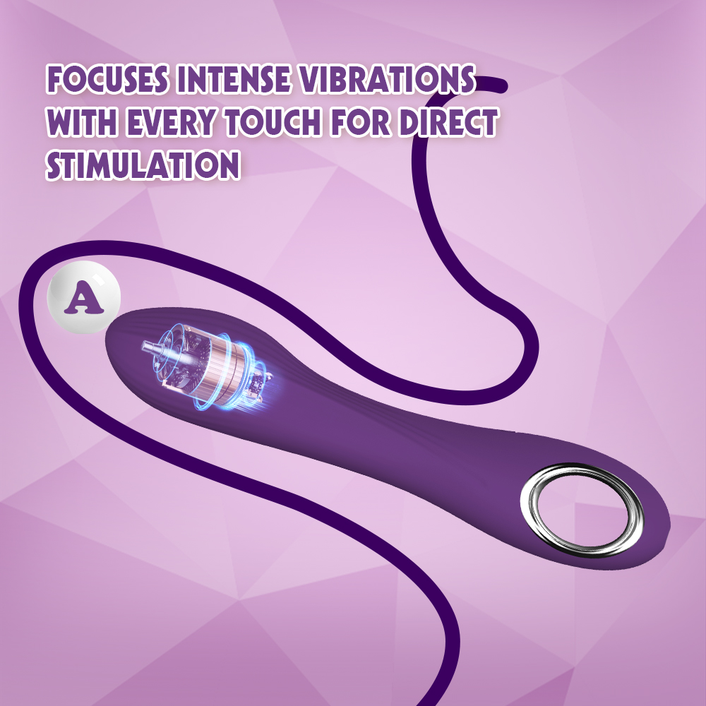 69 Ecstasy Bulgy Tip Classic Vibe Vibrating Dildo - Image 4