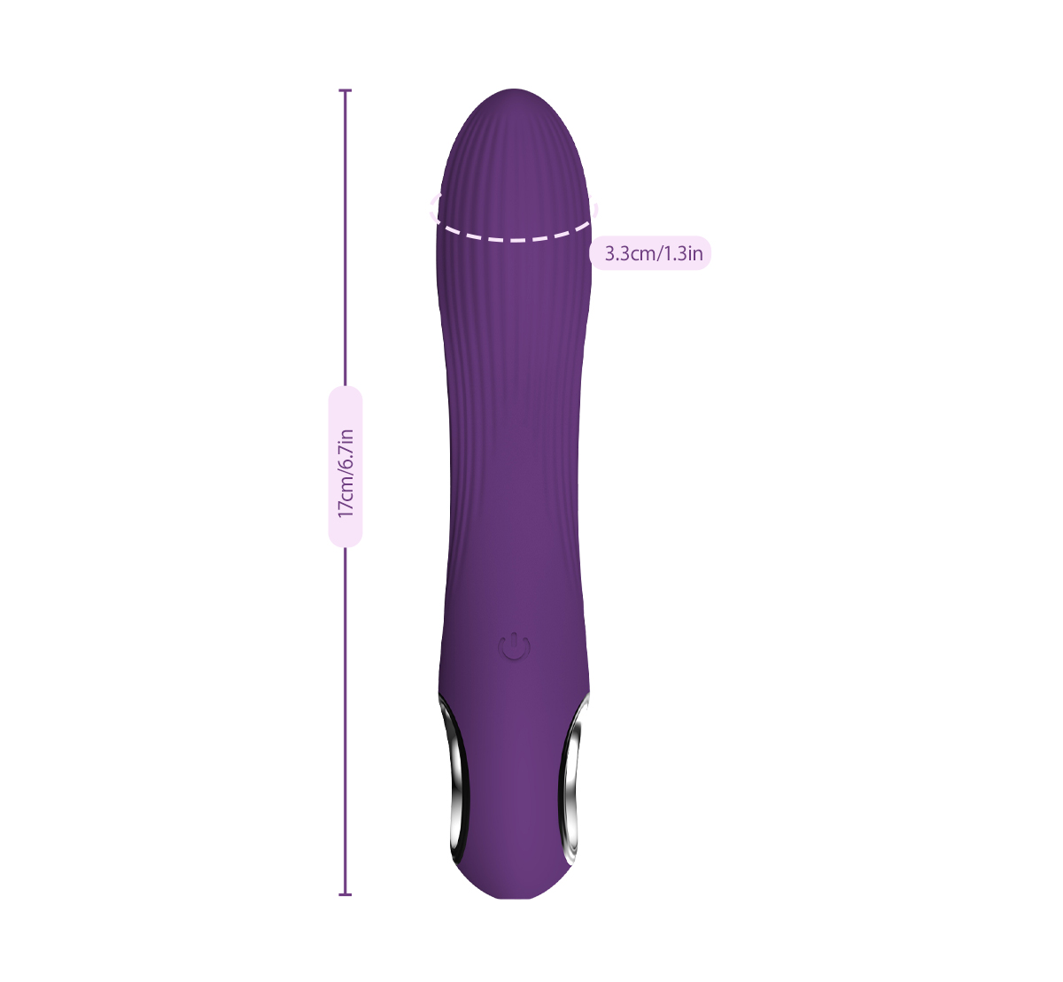 69 Ecstasy Bulgy Tip Classic Vibe Vibrating Dildo - Image 13
