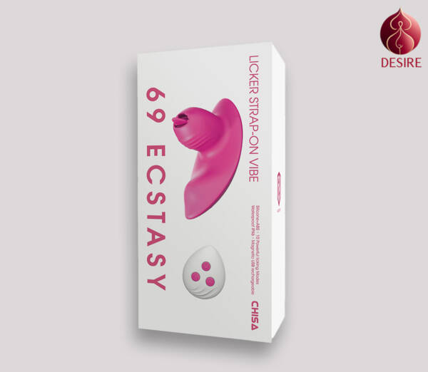 69 Ecstasy Licker Strap-on Vibe Licking Clitoral Vibrator
