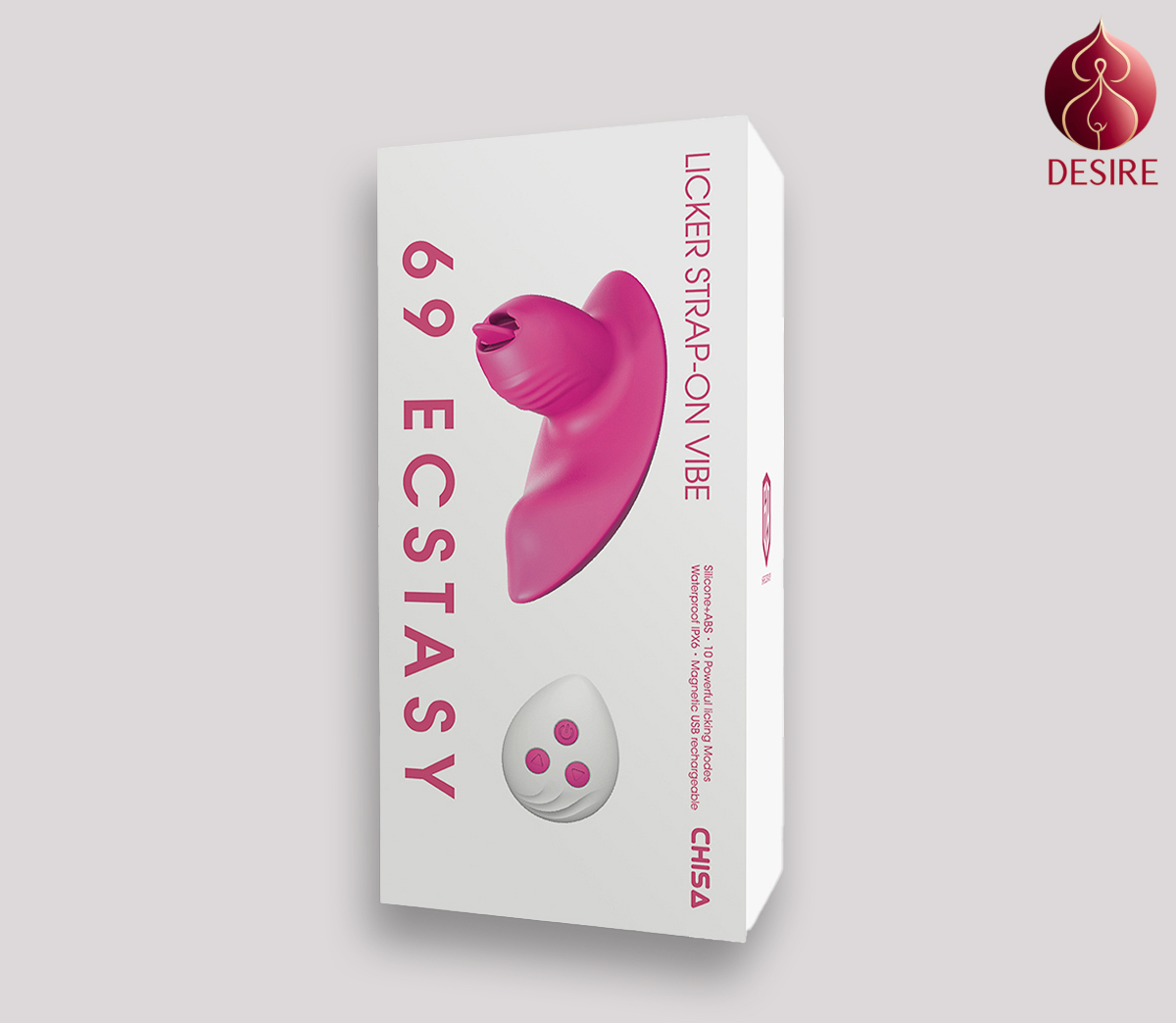 69 Ecstasy Licker Strap-on Máy kích thích âm vật liếm