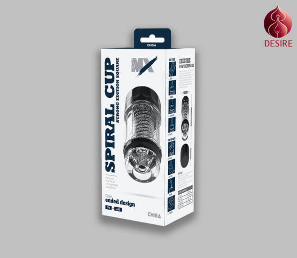 MX Spiral Cup Strong Edition Male Masturbator - Square