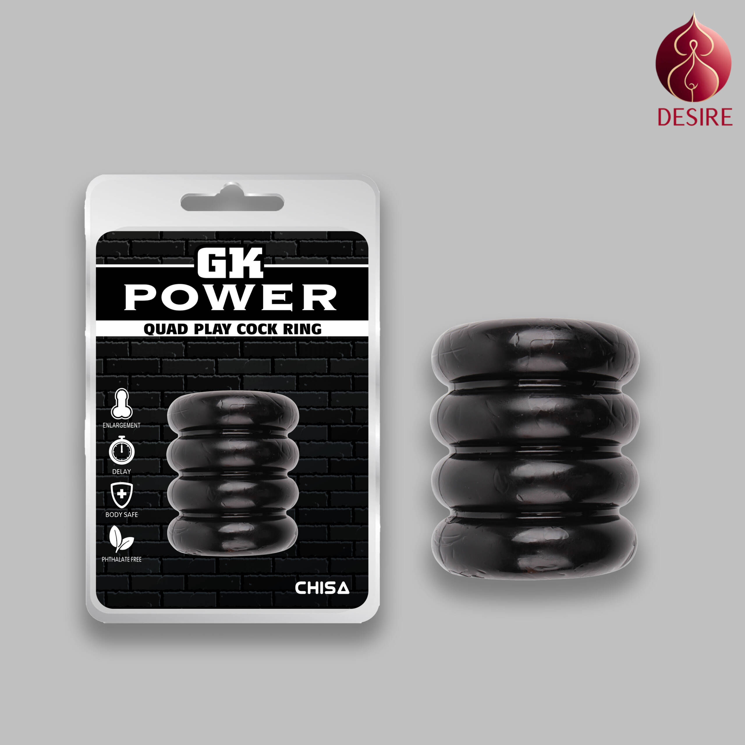 GK POWER Quad-play Cock Ring