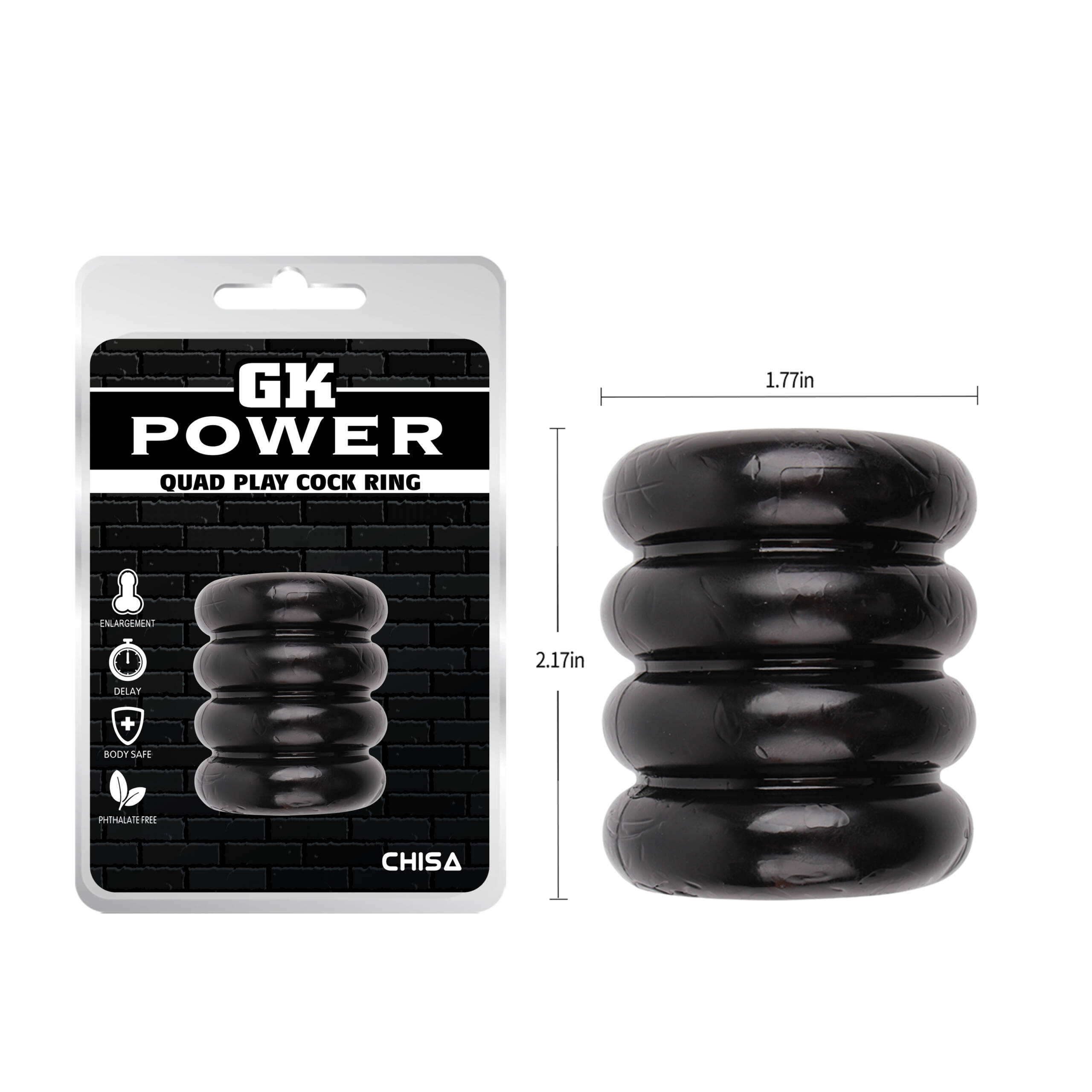 GK POWER Quad-play Cock Ring - Image 9