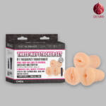 ManQ Three-Way Stroker Set Male Masturbator