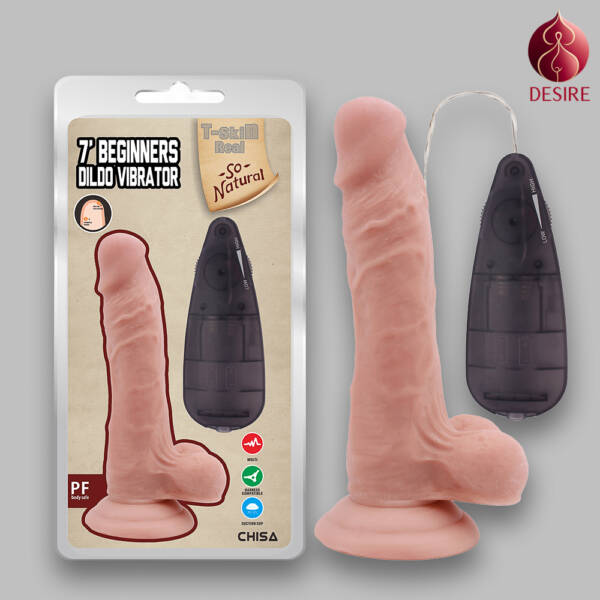 T-skin Real 7 Beginners Dildo Vibrator