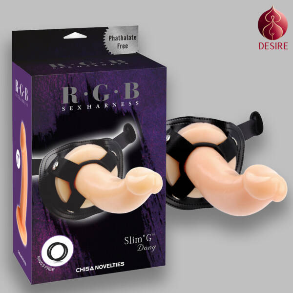 R.G.B Slim "G" Dong Strap-On Lifelike Dildo