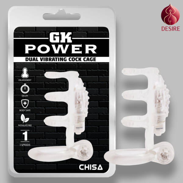 GK POWER Dual Vibrating Cock Cage