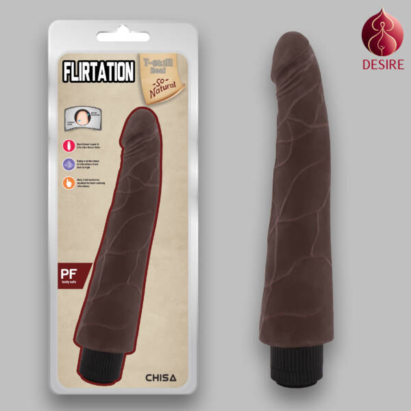 T-skin Real Flirtation Vibrating Dildo
