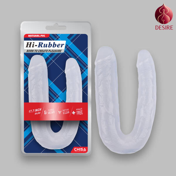 Hi-Rubber Dương vật giả hai đầu 17.7 Inch
