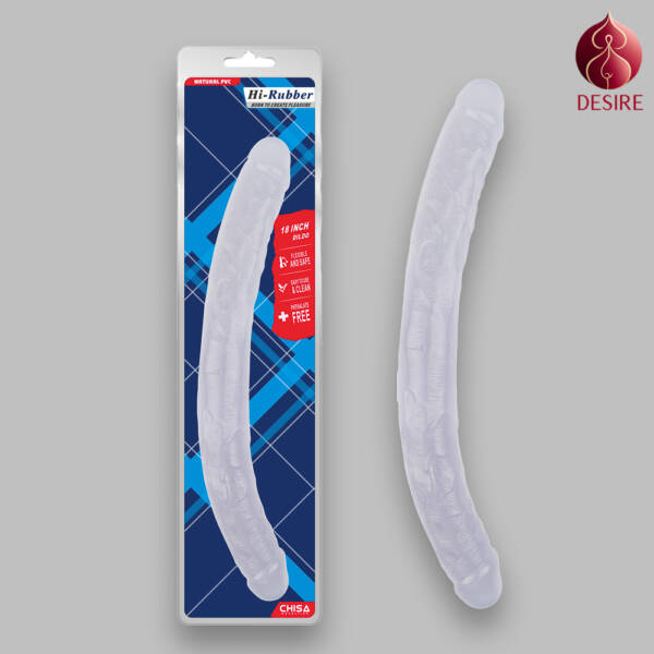 Hi-Rubber Dương vật giả hai đầu 18 Inch