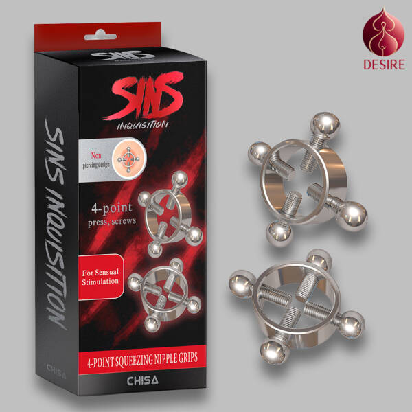 Sins Inquisition 4-Point Squeezing Nipple Grips