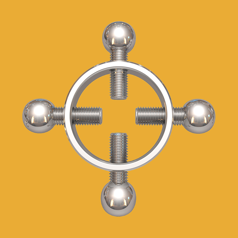 Sins Inquisition 4-Point Squeezing Nipple Grips - Image 2