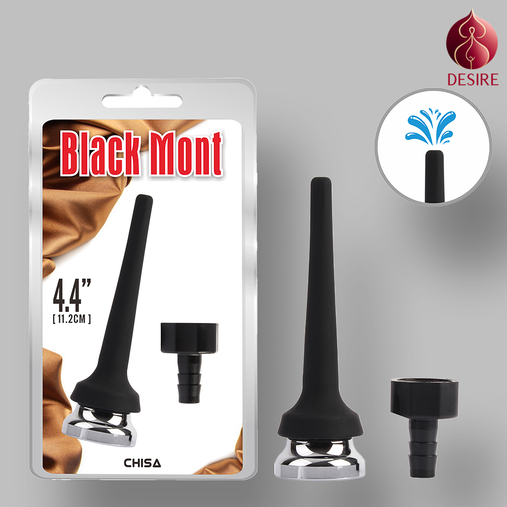 Black Mont Tapered Silicone Enema Attachment