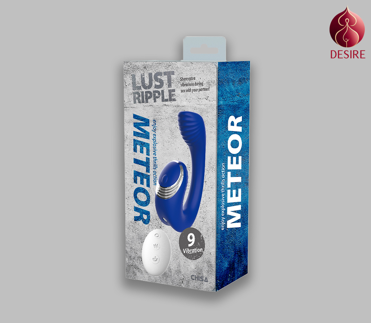 Lust Ripple Remote Controlled Vibrator - Meteor