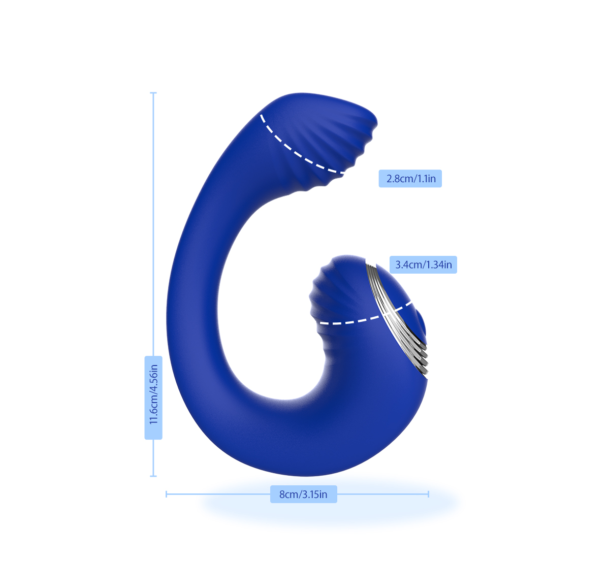 Lust Ripple Remote Controlled Vibrator - Meteor - Image 12