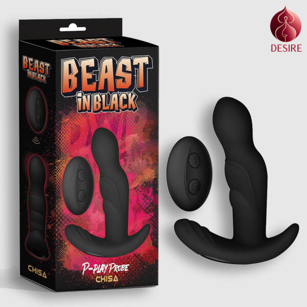 Beast in Black P-play Probe Remote Controlled Prostate Massager