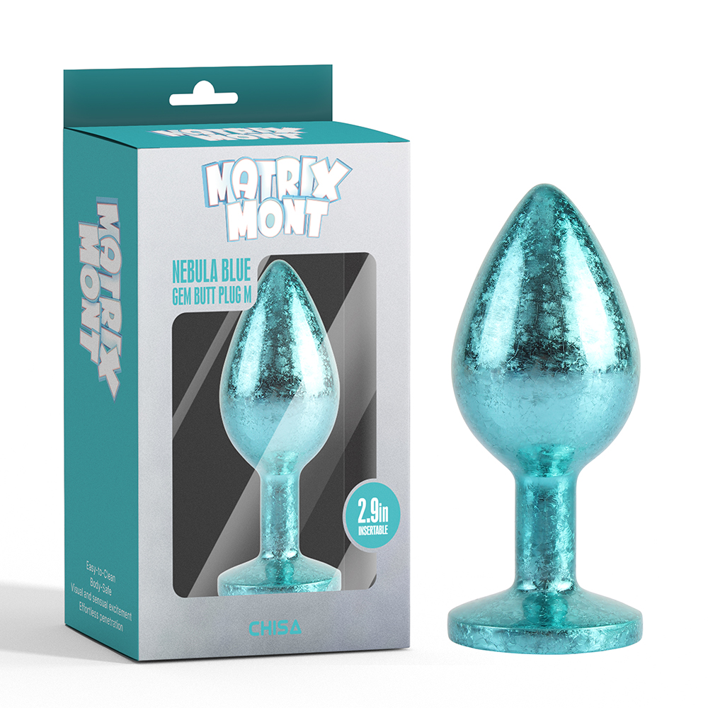 Matrix Mont Nebula Blue Gem Butt Plug - Image 10