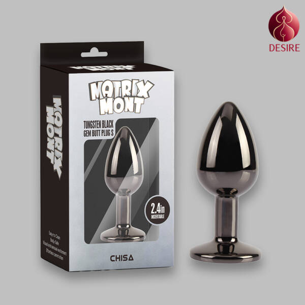 Matrix Mont Tungsten Black Gem Butt Plug