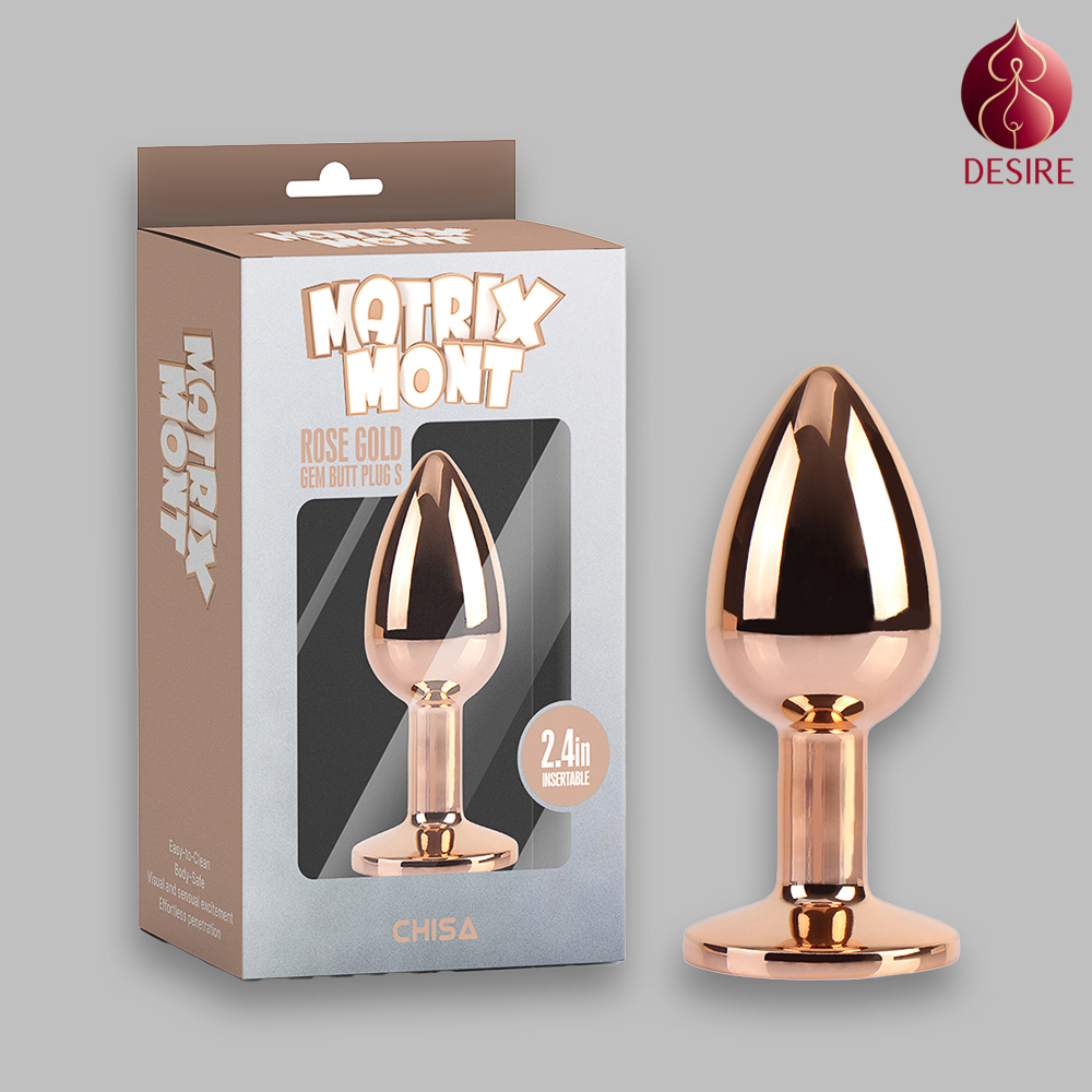 Matrix Mont Rose Gold Gem Butt Plug - Image 5