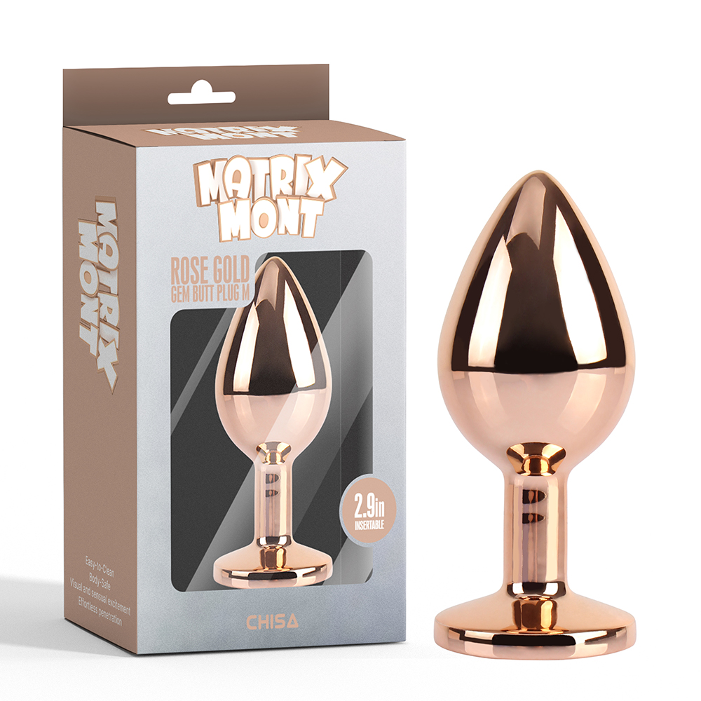 Matrix Mont Rose Gold Gem Butt Plug - Image 10