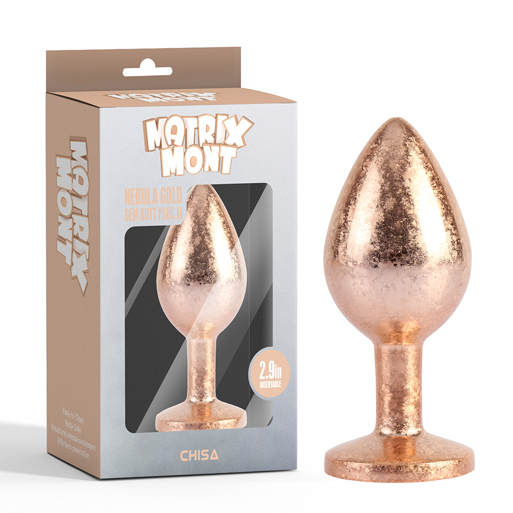 Matrix Mont Nebula Gold Gem Butt Plug - Image 9